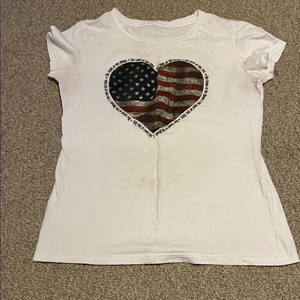 Heart Flag Graphic T-Shirt